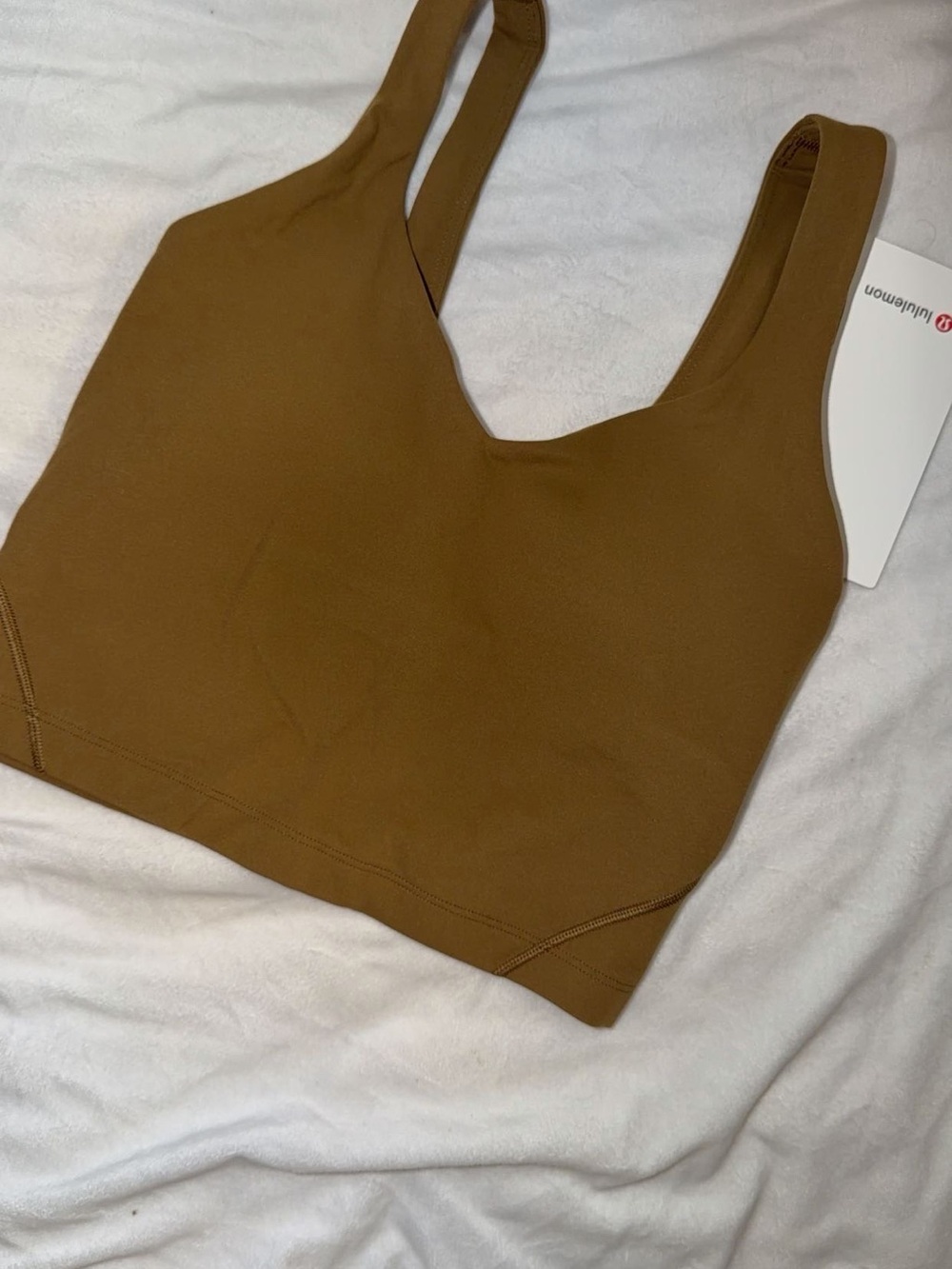 lululemon athletica Scoop-Neck Crop Tank - Brown